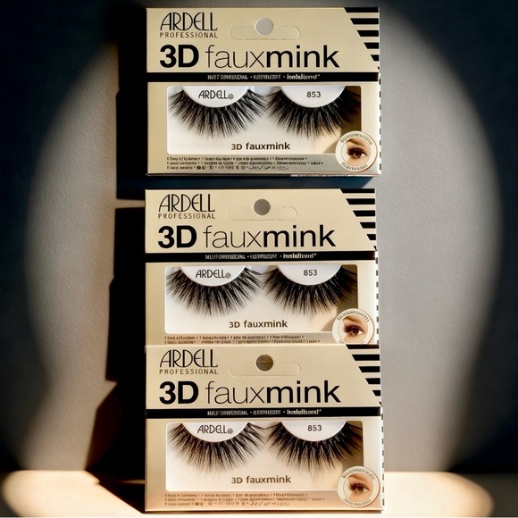 Ardell Other - New 3 Pairs Ardell 3D Faux Mink Lashes in Black